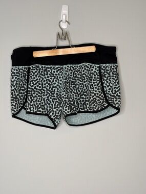 2 for $25 lululemon athletica Mint Green and Black Leopard Athletic Shorts